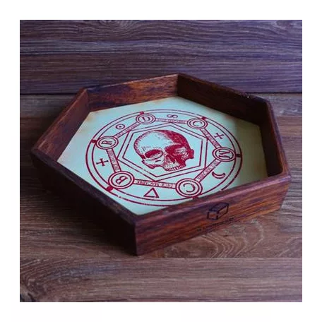 Dice Macabre Wooden Dice Tray-WADTDM01