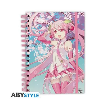 HATSUNE MIKU - Notebook A5 Spirale "Cherry Blossom"-ABYNOT159