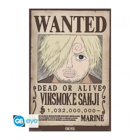 ONE PIECE - Poster Maxi 91.5x61 - Wanted Sanji Wano-GBYDCO620