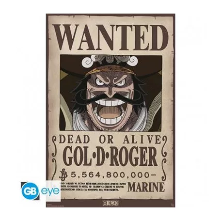 ONE PIECE - Poster Maxi 91.5x61 - Wanted Gol .D. Roger-GBYDCO595