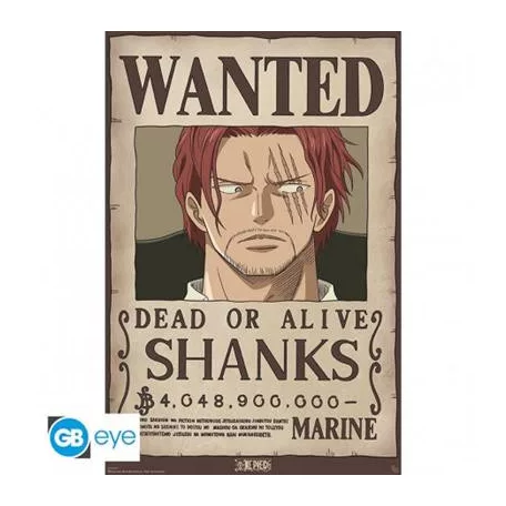 ONE PIECE - Poster Maxi 91.5x61 - Wanted Shanks-GBYDCO482