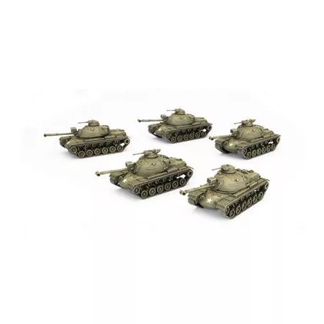 Checkpoint Charlie M48 Patton Tank Platoon (Plastic x5)-TUBX23