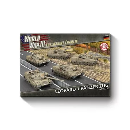 Checkpoint Charlie Leopard 1 Panzer Zug (x5 Plastic)-TGBX20