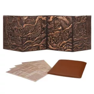 3D Faux-Leather Customizable Game Master Screen (DM/GM)-LNX07001