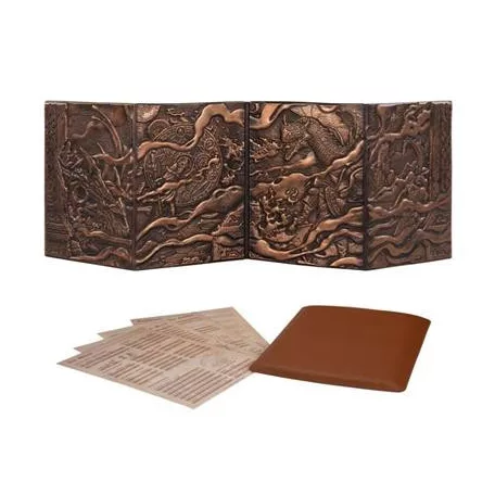 3D Faux-Leather Customizable Game Master Screen (DM/GM)-LNX07001