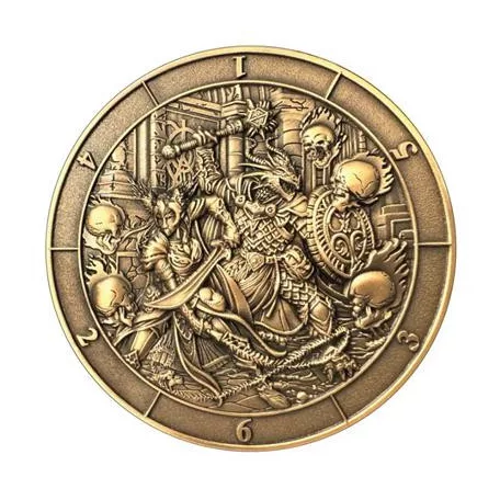 Dice Coin D6 Battle Scene-GLH02020