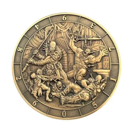 Dice Coin D10 Battle Scene-GLH02022