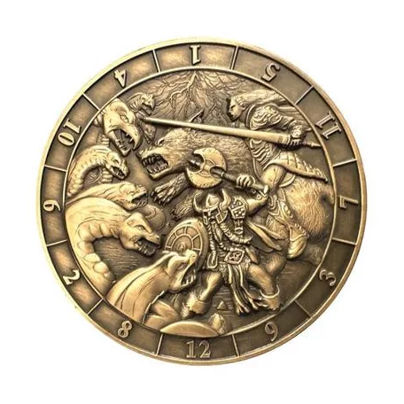 Dice Coin D12 Battle Scene-GLH02023