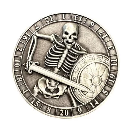 Dice Coin D20 Skeleton-GLH02018
