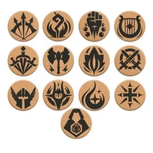 Set of 13 RPG Class & DM Icon Coasters-LNX11001