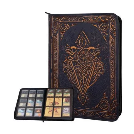 TCG Faux-Leather Trading Card Binder - Blue-LNX10001