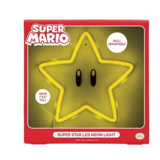 Super Mario Super Star Wall Mountable LED Neon Light-PP14711NNVN