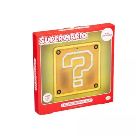 Super Mario Question Block Wall Mountable LED Neon Light-PP14712NNVN