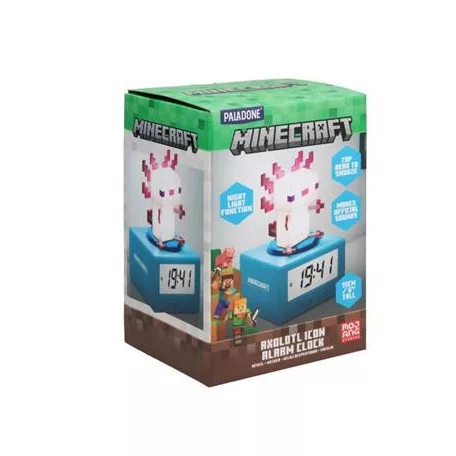 Minecraft Axolotl Icon Alarm Clock-PP15043MCF