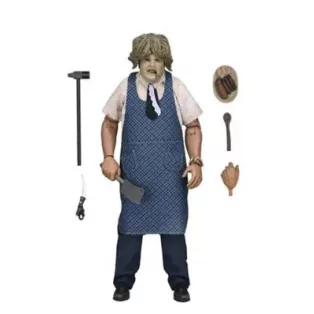 Texas Chainsaw Massacre - 8" Clothed Action Figure - Leatherface with Old Lady Mask in Window Box-NE41597-01