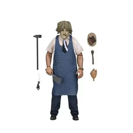 Texas Chainsaw Massacre - 8" Clothed Action Figure - Leatherface with Old Lady Mask in Window Box-NE41597-01