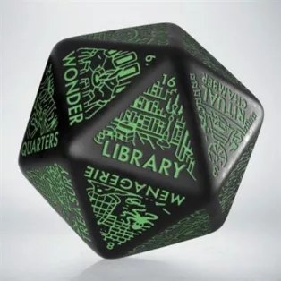 Dungeon Generator Die: Black&Green-20VDGG02