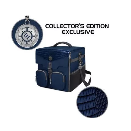 ENHANCE Collector's Edition Board Game Shoulder Bag - Game Storage with Pockets Blue-ENTTCFE200BLEW