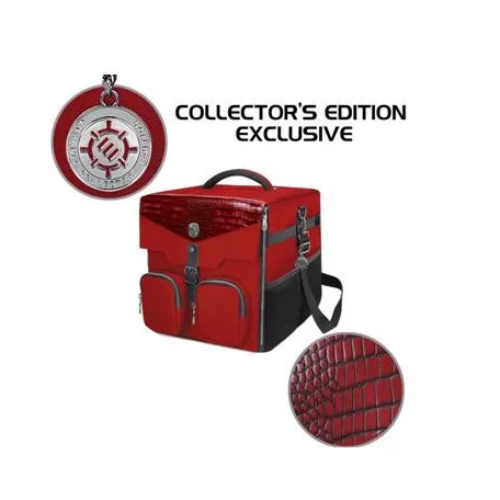 ENHANCE Collector's Edition Board Game Shoulder Bag - Game Storage with Pockets Red-ENTTCFE200RDEW