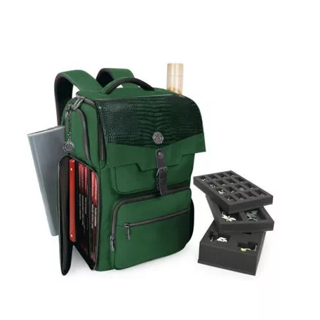 ENHANCE Collector's Edition DnD Backpack - DM Bag, fits 6-8 Books (Dragon Green)-ENTTCFR200GNEW