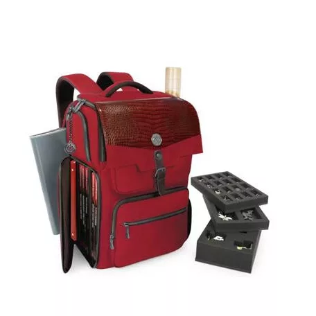 ENHANCE Collector's Edition DnD Backpack - DM Bag, fits 6-8 Books (Dragon Red)-ENTTCFR200RDEW
