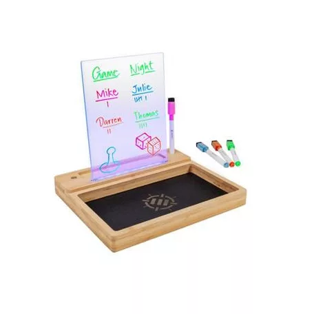 ENHANCE LED Writing Score Board & Dice Tray for Games with 4 Color Marker Set-ENTTABL100CLEW