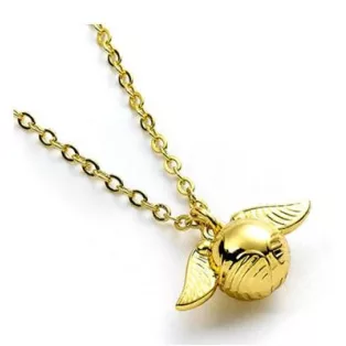 Golden Snitch Gold Necklace - Harry Potter-EWNX3D004