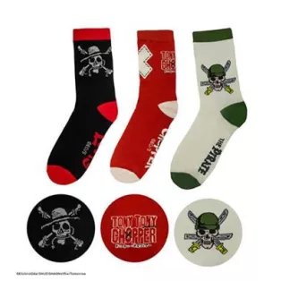 Set of 3 Pairs of Socks - One Piece Netflix-CR1689