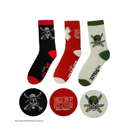 Set of 3 Pairs of Socks - One Piece Netflix-CR1689