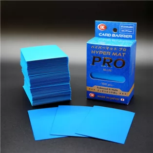 KMC Standard Sleeves - Hyper MAT PRO Blue (100 Sleeves)-
