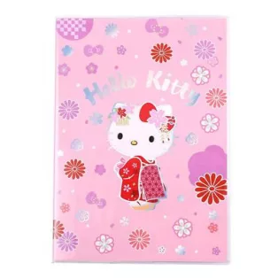 Hello Kitty - Holographic Softcover Notebook - Kimono - A5 - Checkered-