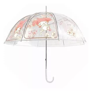 My Melody - Transparent Cane Umbrella - Floral Garden - 96cm-