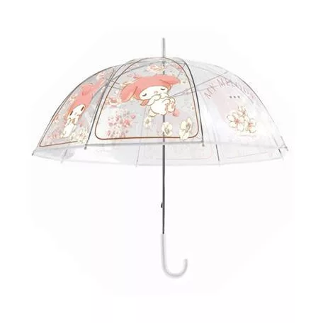 My Melody - Transparent Cane Umbrella - Floral Garden - 96cm-