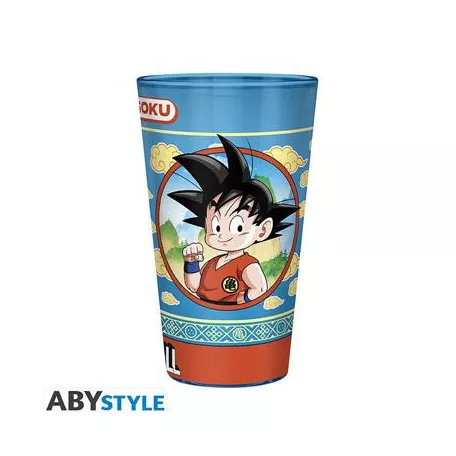 DRAGON BALL - Large Glass - 400ml - Goku & the Flying Nimbus - box-ABYVER312
