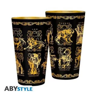 SAINT SEIYA - Premium Large Glass - 400ml - Gold cloths box-ABYVER279