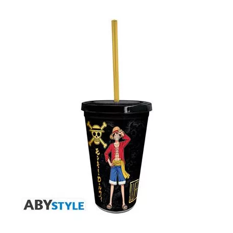 ONE PIECE - Tumbler with straw - 470ml - Luffy & Zoro-ABYTUM096