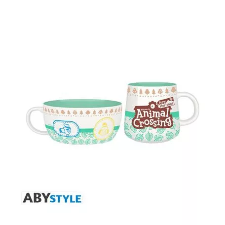 ANIMAL CROSSING - Breakfast Set Mug + Bowl - Characters-ABYTAB139