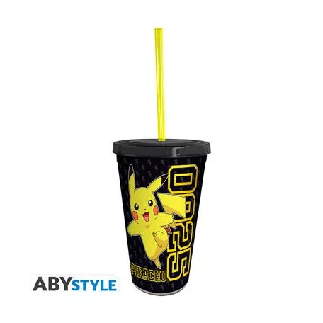 POKEMON - Tumbler with straw - 470ml - Pikachu Collage-ABYTUM097