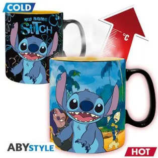 DISNEY - Mug Heat Change - 460 ml - Lilo et Stitch - cardboard-ABYMUGA664