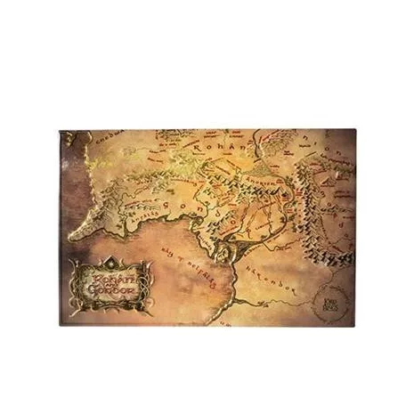 Aluminium plate Map of Rohan and Gondor - The Lord of the Rings-MAP6106