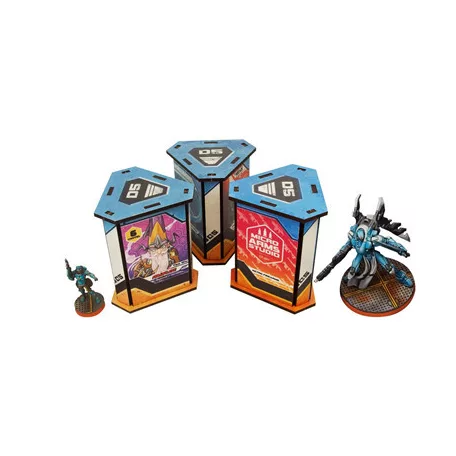 District 5 Newsstands (3) PREPAINTED (blue)-H00095