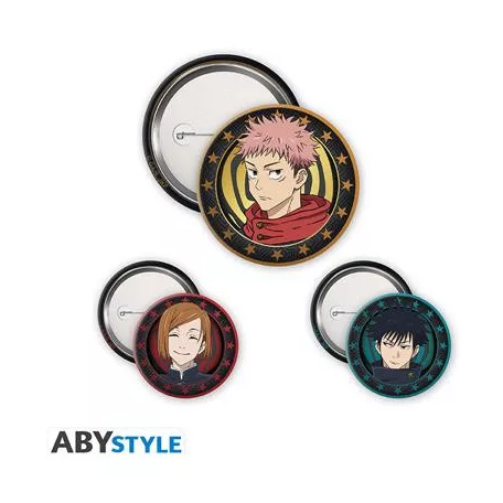 JUJUTSU KAISEN - Badge Pack - Yuji, Megumi & Nobara-ABYACC606