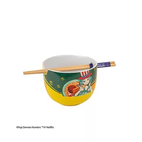 Ramen Bowl with Chopsticks - Zoey Hamburger - Kpop Demon Hunters-CR4422