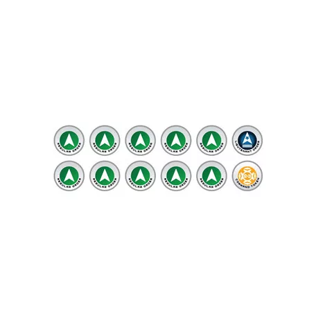 N4 Infinity Tokens Regular Orders Green (12)-P00266