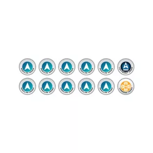 N4 Infinity Tokens Regular Orders Blue (12)-P00267