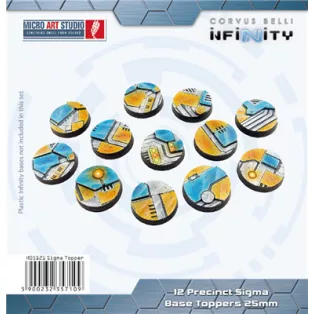 Precinct Sigma Base Topper Round 25mm (12)-H05121