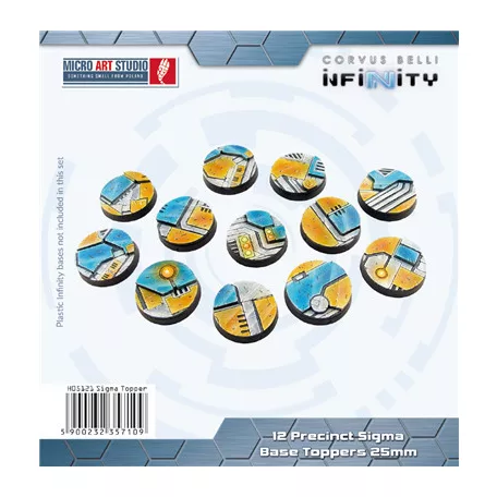 Precinct Sigma Base Topper Round 25mm (12)-H05121