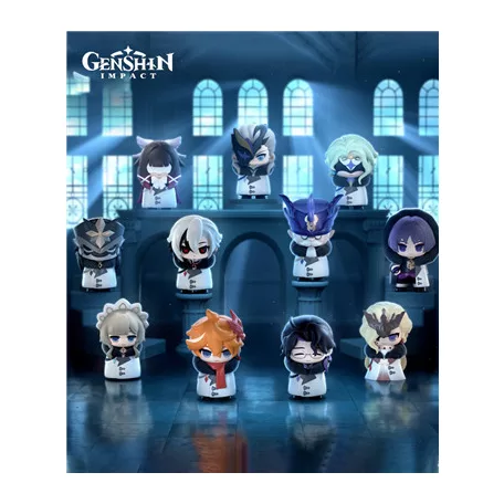 Genshin Impact - Mini PVC Figures - Fatui Harbingers - Blind Box Figures - 9 pieces per Display-SAK95631