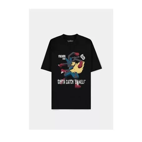 Pokémon - Mega Lucario Gotta Catch Em All - Men's Loose Fit Short Sleeved T-shirt-TS782850POK-XL