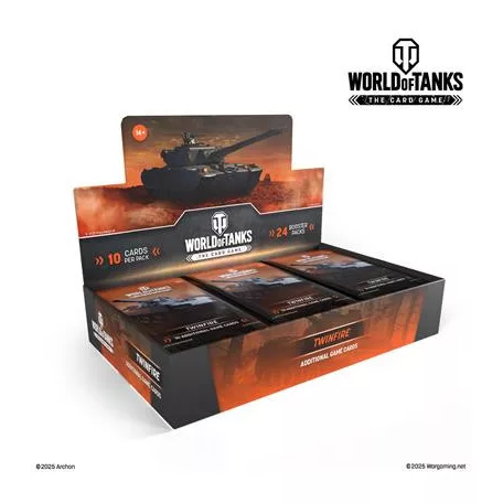 World of Tanks: The Card Game Booster Display: Twinfire (24 Boosters) - EN-WOT0008